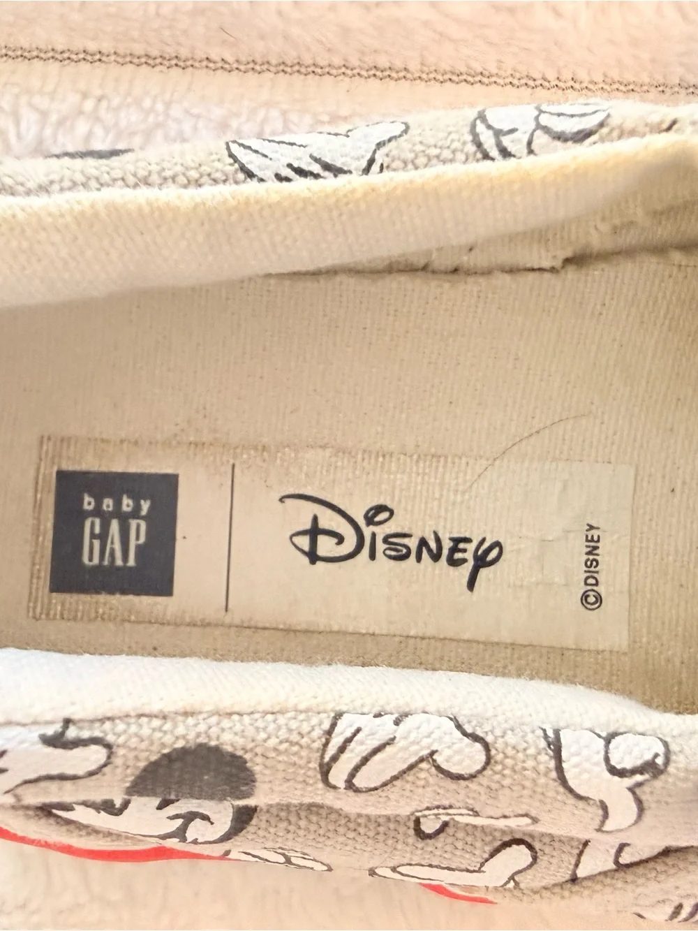 GAP Kids Mickey Mouse Navy, Gray & Red Flip Flops
